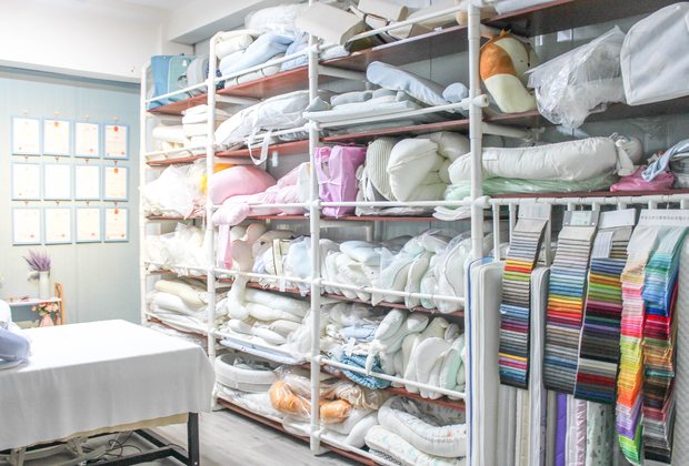 Fabric and sample room for OEM baby textile development