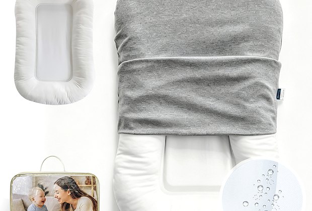 Baby lounger and bedside sleeper product set with removable cover