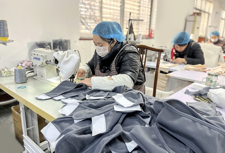 Lemaji sewing workshop for custom baby textile products