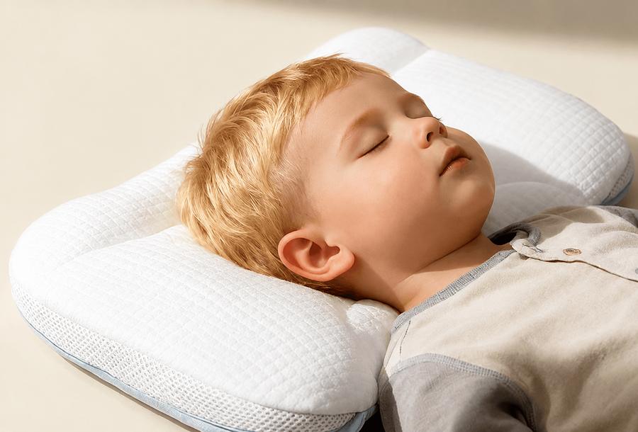 Toddler pillow with breathable white fabric for custom baby sleep products