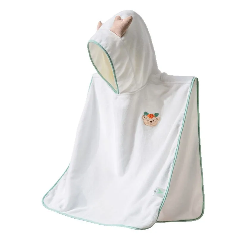 Hooded poncho bath towel product view