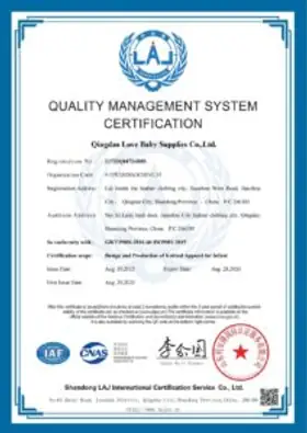 ISO 9001 quality management certificate thumbnail