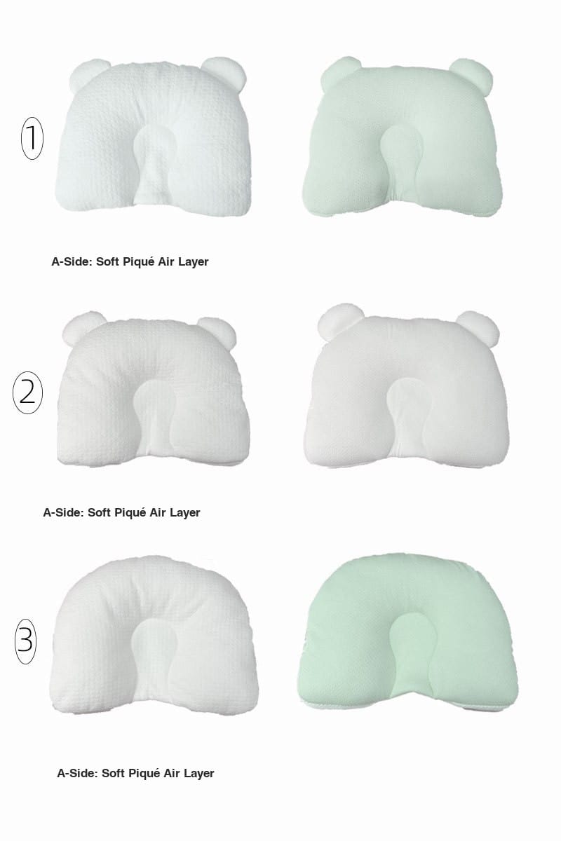 Baby head-shaping pillow colour variants