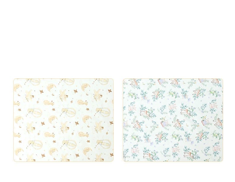 Two waterproof pad prints side by side